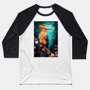 Hoopoe bird painting colors art #Hoopoe Baseball T-Shirt